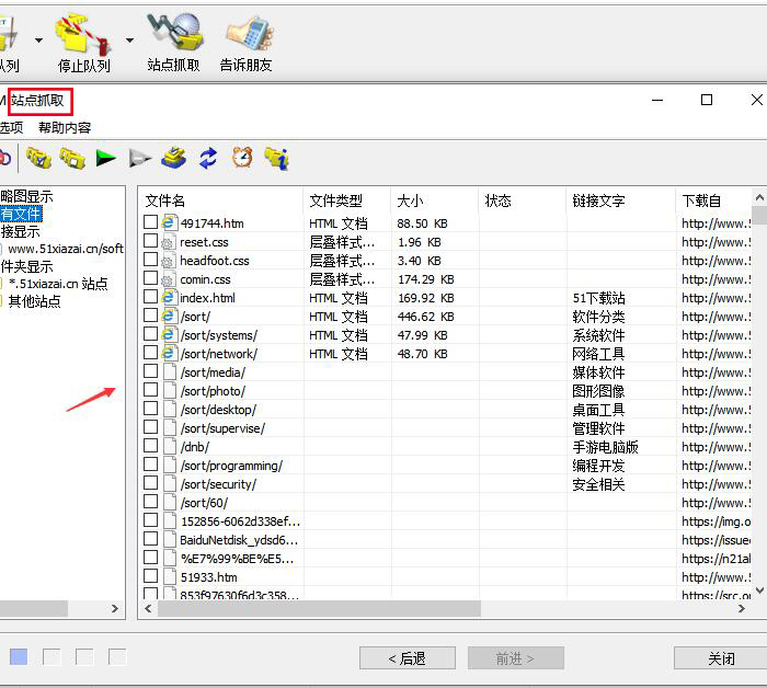 图11：IDM捕捉网站所有元素